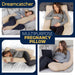 Dreamcatcher Dreamcatcher Cream U Shaped Pregnancy Pillow  Shredded Memory Foam