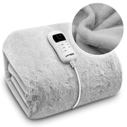Dreamcatcher Dreamcatcher Deluxe Electric Heated Throw Faux Fur Light Grey Soft Heated Blanket 160 x 130cm