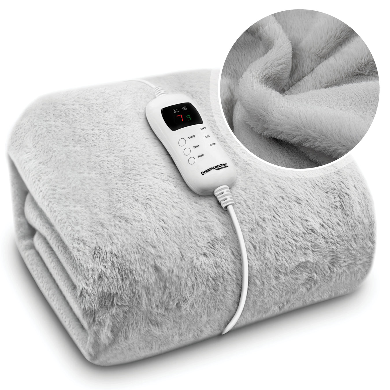 Heated Faux Fur Throws