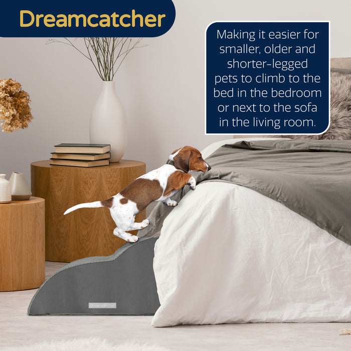 Dreamcatcher Dreamcatcher Dog Steps | 2 Stair Steps High Density Foam Pet Stairs for Bed