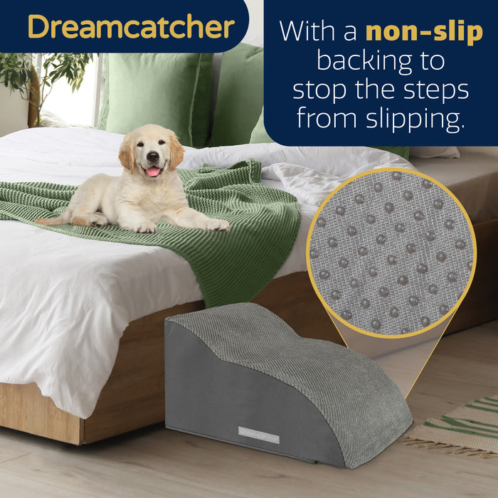 Dreamcatcher Dreamcatcher Dog Steps | 2 Stair Steps High Density Foam Pet Stairs for Bed