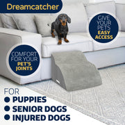 Dreamcatcher Dreamcatcher Dog Steps | 2 Stair Steps High Density Foam Pet Stairs for Bed