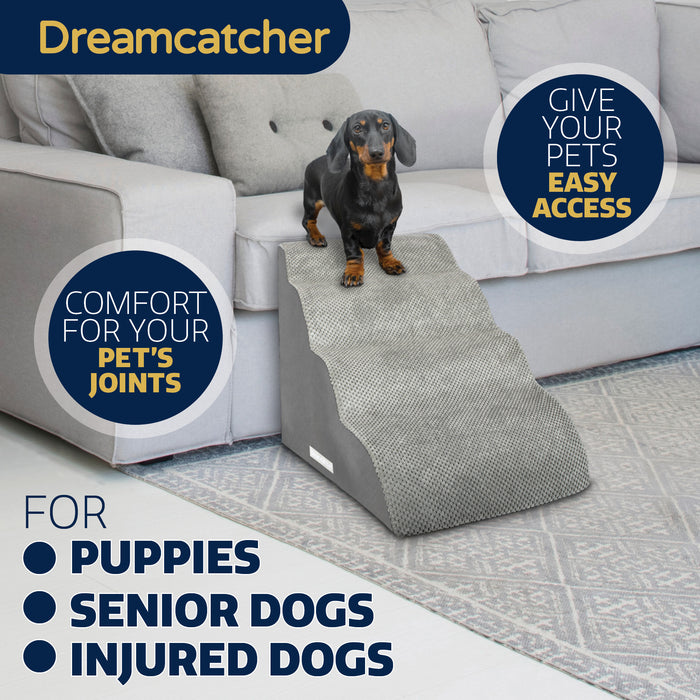 Dreamcatcher Dreamcatcher Dog Steps | 4 Stair Steps High Density Foam Pet Stairs for Bed