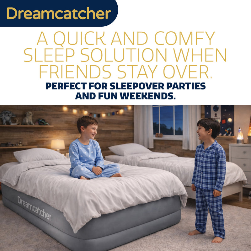 Dreamcatcher Dreamcatcher Double Air Mattress | Blow Up Inflatable Bed With Built in Pump