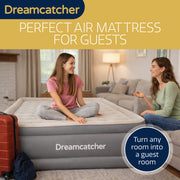 Dreamcatcher Dreamcatcher Double Air Mattress | Blow Up Inflatable Bed With Built in Pump