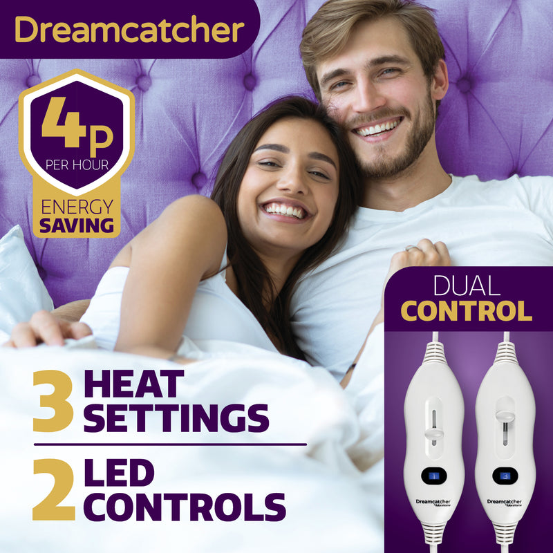 Dreamcatcher Dreamcatcher Double Electric Blanket | Fully Fitted Under Blanket Dual Controls