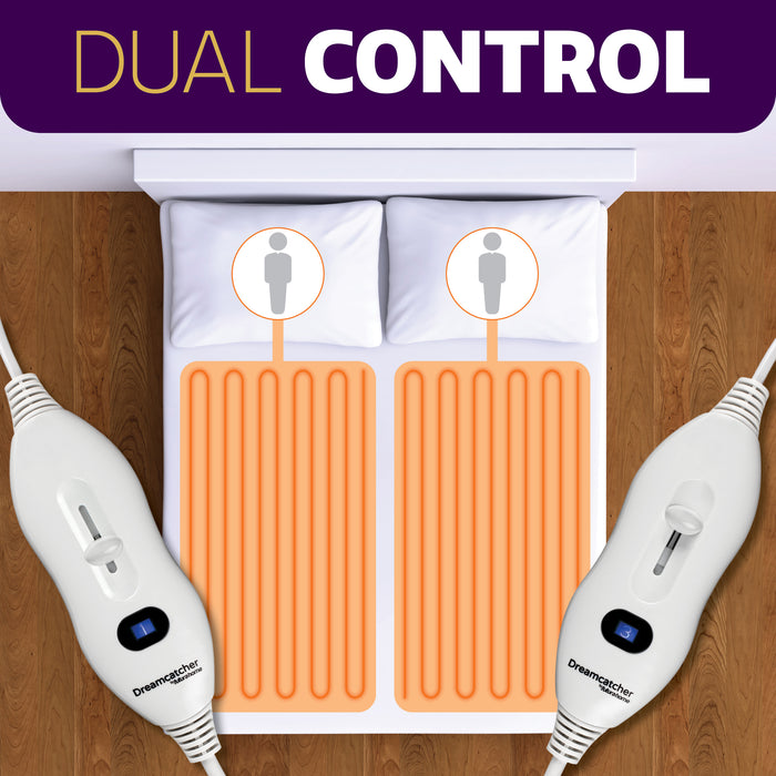 Futura Direct Dreamcatcher Double Electric Blanket Luxury Polyester 193 x 137cm Fitted Heated Underblanket