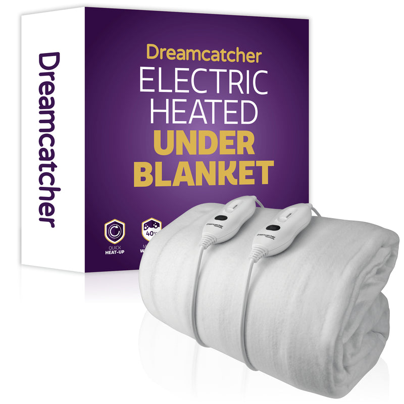 Futura Direct Dreamcatcher Double Electric Blanket Luxury Polyester 193 x 137cm Fitted Heated Underblanket