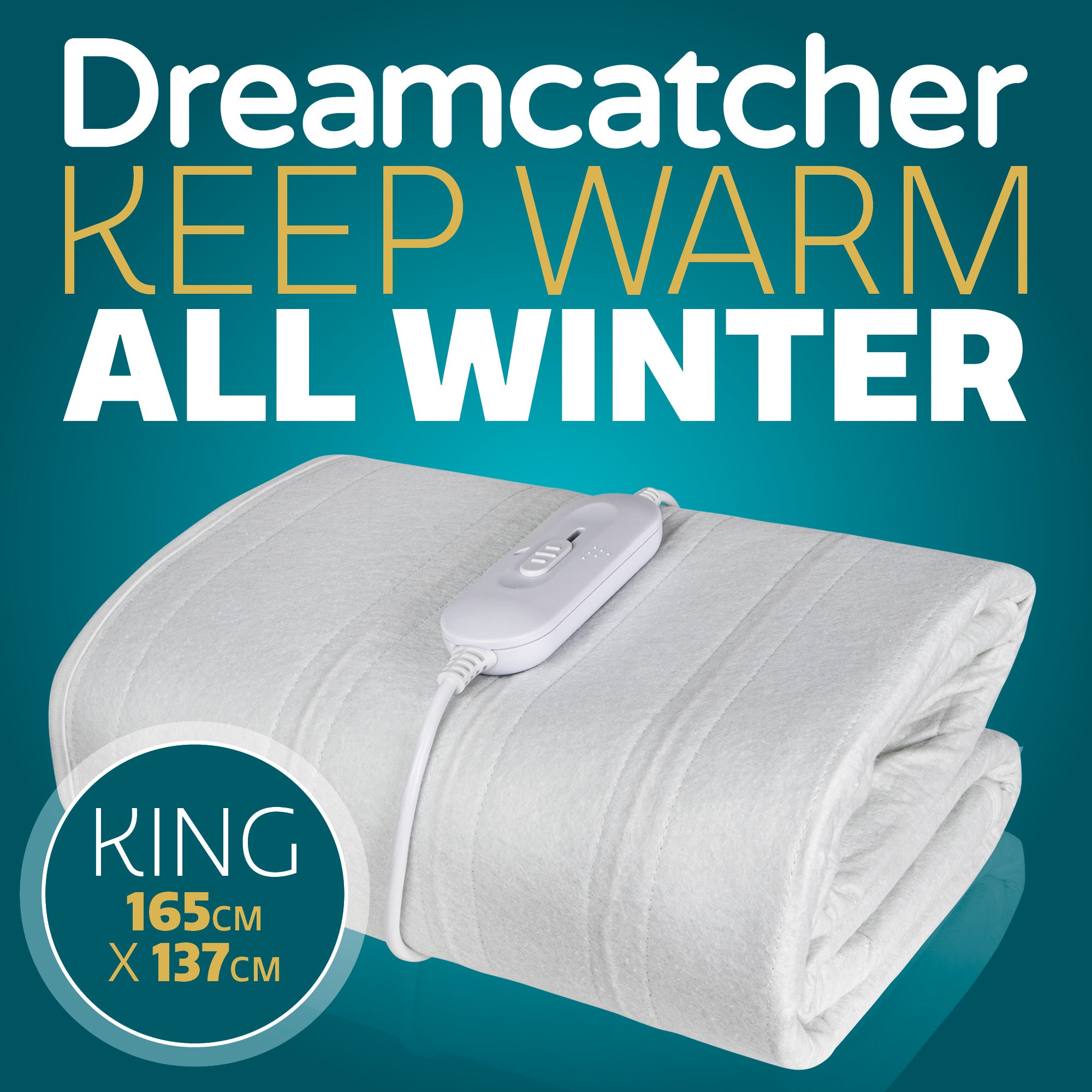 Dreamcatcher Electric Blanket King Size | Fitted Heated Under Blanket