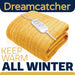 Dreamcatcher Dreamcatcher Gold Electric Heated Throw | Soft Fleece Blanket with Timer