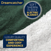 Dreamcatcher Dreamcatcher Green Electric Heated Throw | Sherpa Fleece Blanket