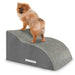 Dreamcatcher Dreamcatcher Grey Dog Step for Bed 55x40x30cm 2 Step High Density Foam