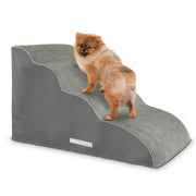 Dreamcatcher Dreamcatcher Grey Dog Step for Bed 75x40x50cm 4 Step High Density Foam