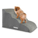 Dreamcatcher Dreamcatcher Grey Dog Step for Bed 75x40x50cm 4 Step High Density Foam