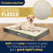 Dreamcatcher Dreamcatcher Grey Extra Large Dog Bed Orthopaedic Mattress 104x74x9cm