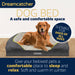Dreamcatcher Dreamcatcher Grey Extra Large Dog Bed Orthopaedic Memory Foam 106x80x16cm