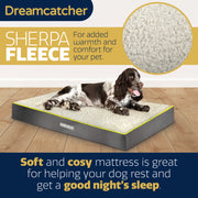 Dreamcatcher Dreamcatcher Grey Large Plus Dog Bed Orthopaedic Mattress 91x69x9cm