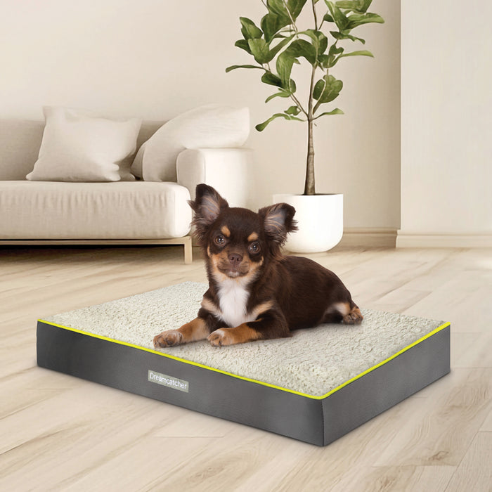 Dreamcatcher Dreamcatcher Grey Medium Dog Bed Orthopaedic Mattress 76x51x9cm