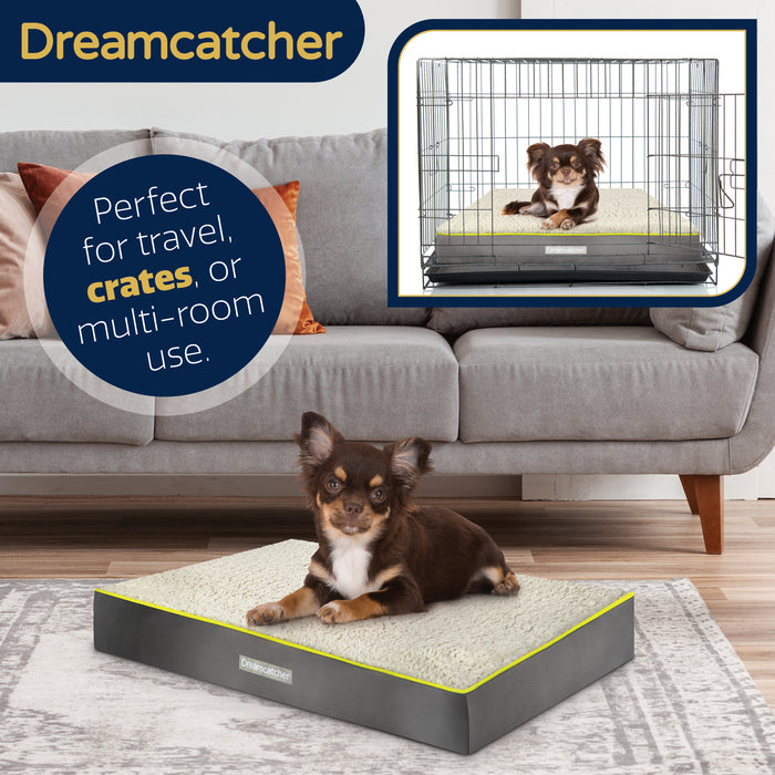 Dreamcatcher Dreamcatcher Grey Medium Dog Bed Orthopaedic Mattress 76x51x9cm