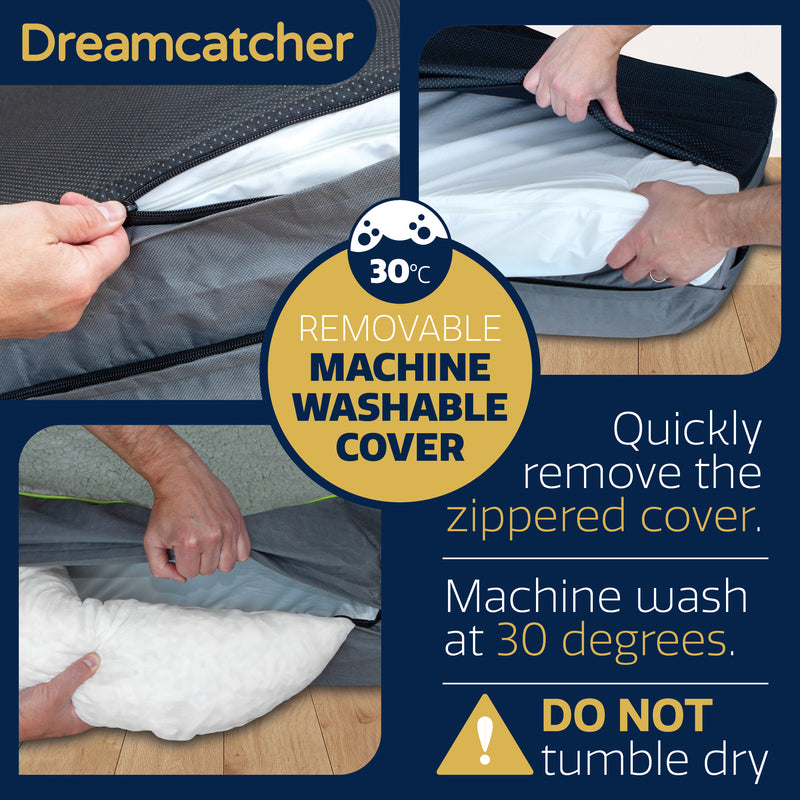 Dreamcatcher Dreamcatcher Grey XX Large Dog Bed Orthopaedic Memory Foam 122x89x20cm