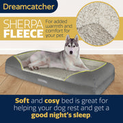 Dreamcatcher Dreamcatcher Grey XX Large Dog Bed Orthopaedic Memory Foam 122x89x20cm