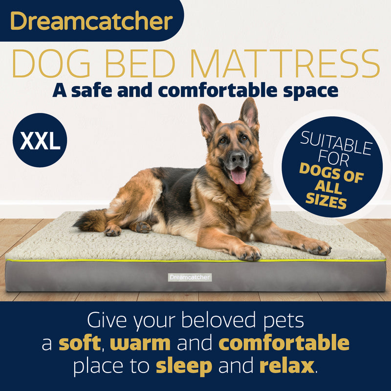 Dreamcatcher Dreamcatcher Grey XXL Dog Bed Orthopaedic Mattress 137x112x9cm