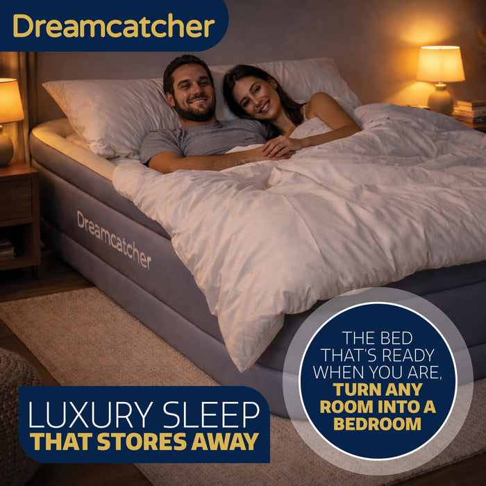 Dreamcatcher Dreamcatcher King Size Air Bed Mattress | Inflatable Blow Up With Built in Pump