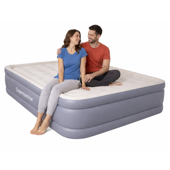 Dreamcatcher Dreamcatcher King Size Air Bed Mattress | Inflatable Blow Up With Built in Pump