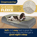 Dreamcatcher Dreamcatcher Large Plus Dog Bed | Memory Foam Orthopedic Grey Bolster Pet Bed