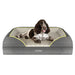 Dreamcatcher Dreamcatcher Large Plus Dog Bed | Memory Foam Orthopedic Grey Bolster Pet Bed