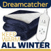 Dreamcatcher Dreamcatcher Navy Blue Electric Heated Throw | Sherpa Fleece Blanket