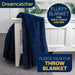 Dreamcatcher Dreamcatcher Navy Blue Faux Fur Throw Blanket | Soft Fluffy Sofa Throw