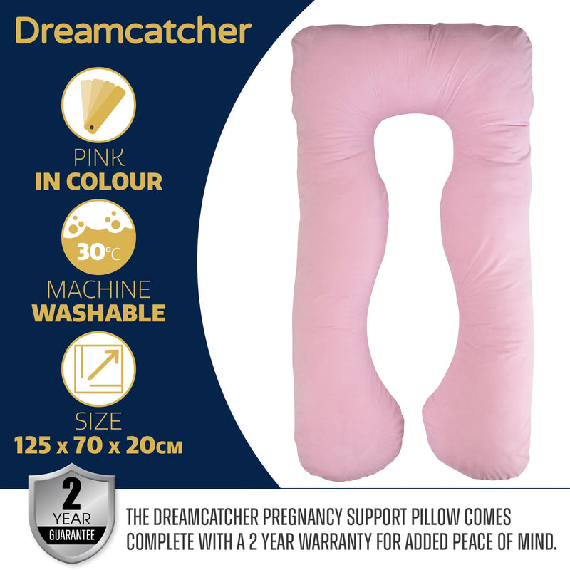 Dreamcatcher Dreamcatcher Pregnancy Pillow U Shaped Maternity Nursing Support Cushion Pink
