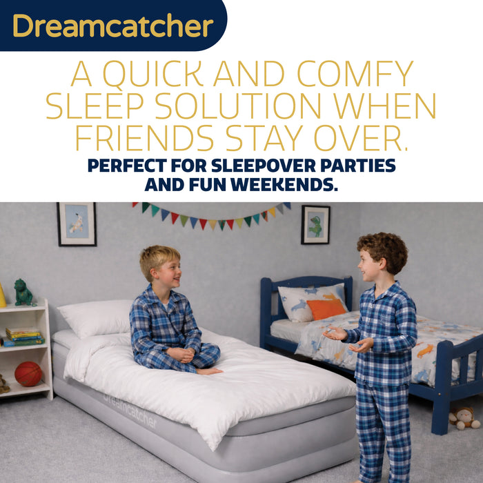 Dreamcatcher Dreamcatcher Single Airbed | Blow up Inflatable Mattress With Built in Pump