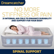 Dreamcatcher Dreamcatcher Single Airbed | Blow up Inflatable Mattress With Built in Pump