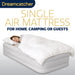 Dreamcatcher Dreamcatcher Single Airbed | Blow up Inflatable Mattress With Built in Pump