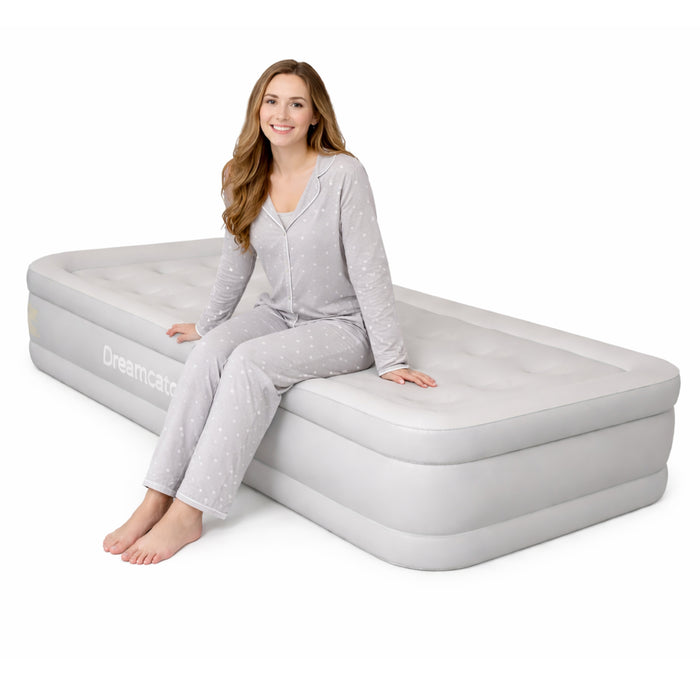 Dreamcatcher Dreamcatcher Single Airbed | Blow up Inflatable Mattress With Built in Pump