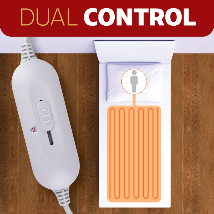 Dreamcatcher Dreamcatcher Single Electric Blanket | Fleece Fitted Heated Under Blanket