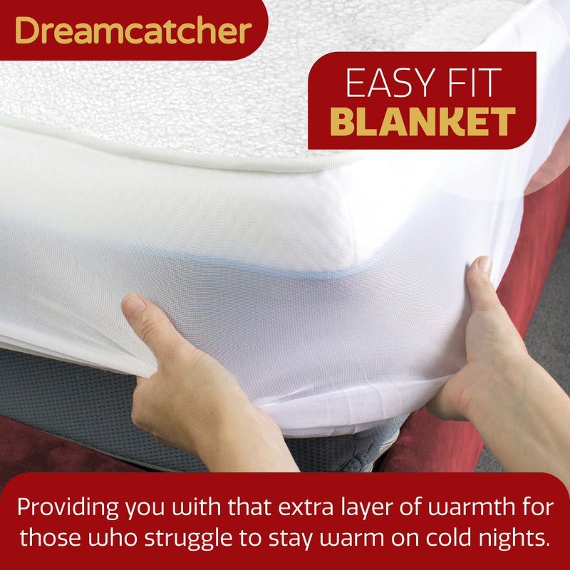 Dreamcatcher Dreamcatcher Single Electric Blanket | Fully Fitted Heated Fleece Under Blanket