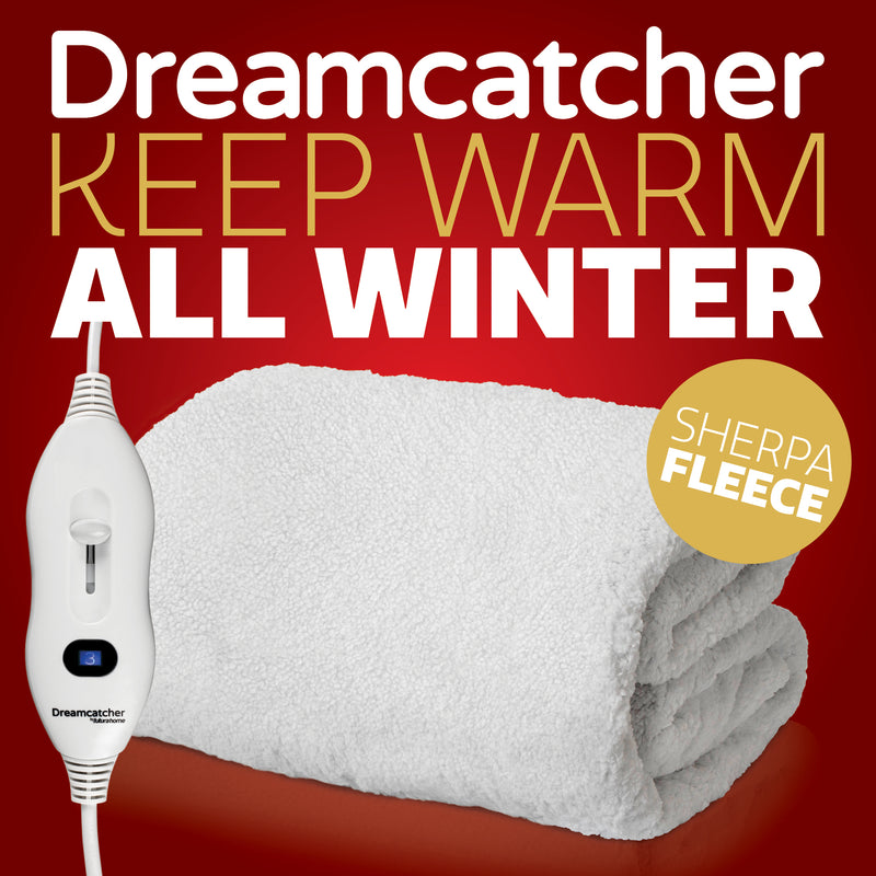 Dreamcatcher Dreamcatcher Single Electric Blanket | Fully Fitted Heated Fleece Under Blanket