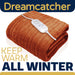 Dreamcatcher Dreamcatcher Terracotta Electric Heated Throw | Soft Fleece Blanket with Timer