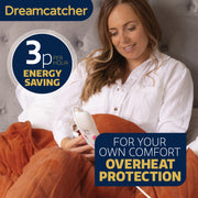 Dreamcatcher Dreamcatcher Terracotta Electric Heated Throw | Soft Fleece Blanket with Timer