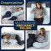 Dreamcatcher Dreamcatcher U Shaped Pregnancy Pillow | Blue Maternity Cushion 125cm