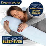 Dreamcatcher Dreamcatcher U Shaped Pregnancy Pillow | Blue Maternity Cushion 125cm