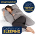 Dreamcatcher Dreamcatcher U Shaped Pregnancy Pillow | Grey Maternity Cushion 125cm