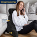Dreamcatcher Dreamcatcher XL Cuddle Cushion Black | Back Reading Pillow with Headrest