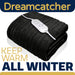 Dreamcatcher Dreamcatcher XL Electric Blanket | Black Heated Fleece Over Throw