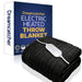 Dreamcatcher Dreamcatcher XL Electric Blanket | Black Heated Fleece Over Throw