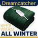 Dreamcatcher Dreamcatcher XL Electric Blanket | Green Heated Fleece Over Throw