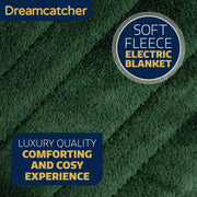 Dreamcatcher Dreamcatcher XL Electric Blanket | Green Heated Fleece Over Throw